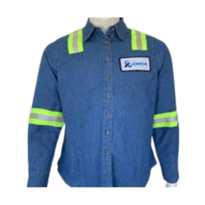 Harriton Women's Long-Sleeve Denim Shirt