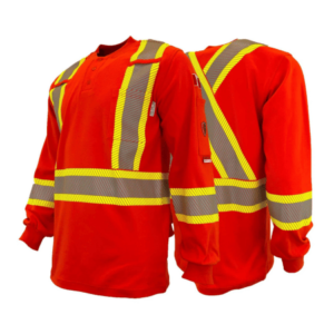 Atlas FR/AR Henley Shirts with 4” Segmented Striping Incl LF Crest